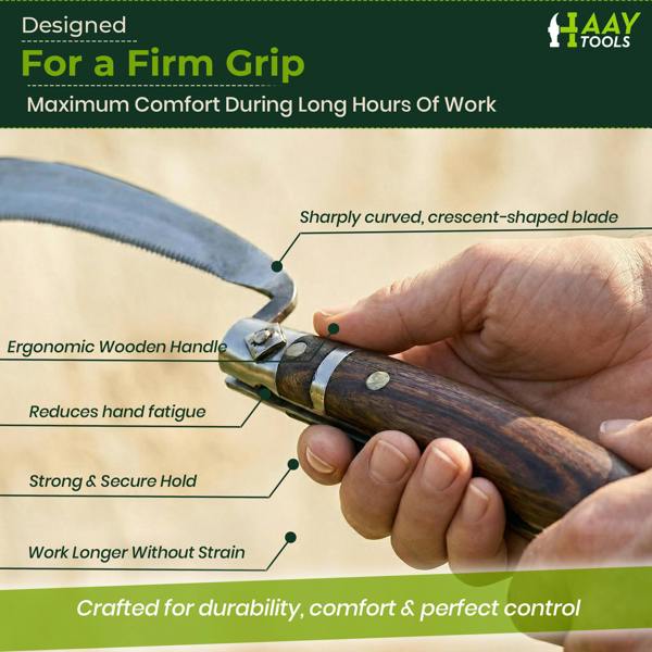 HAAY TOOLS Patio Knife Weeder – Multi-Purpose Gardening Knife, Pruning Tool & Grout Removal Tool for Patio, Driveway & Garden Weed Cleaning