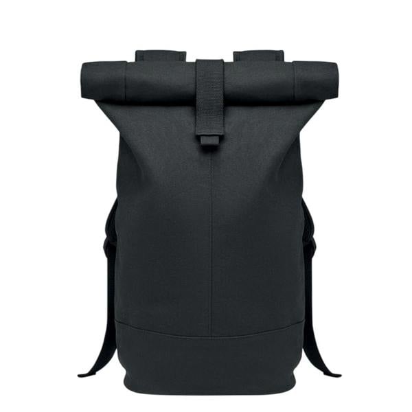 MidOcean Zurich Roll Washed Canvas Backpack - Black - 
