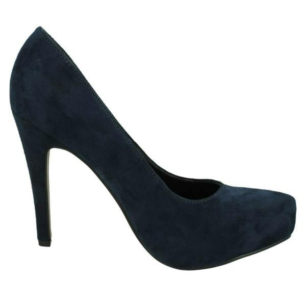 Spot On Ladies Spot On High Heel Platform Court Shoes