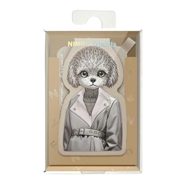 Nimmy Friends Nimmy Fashion & Cute Teddy Series Embroidery Magnetic Stand with MagSafe Brown - N-CXMC-ZJKT-14