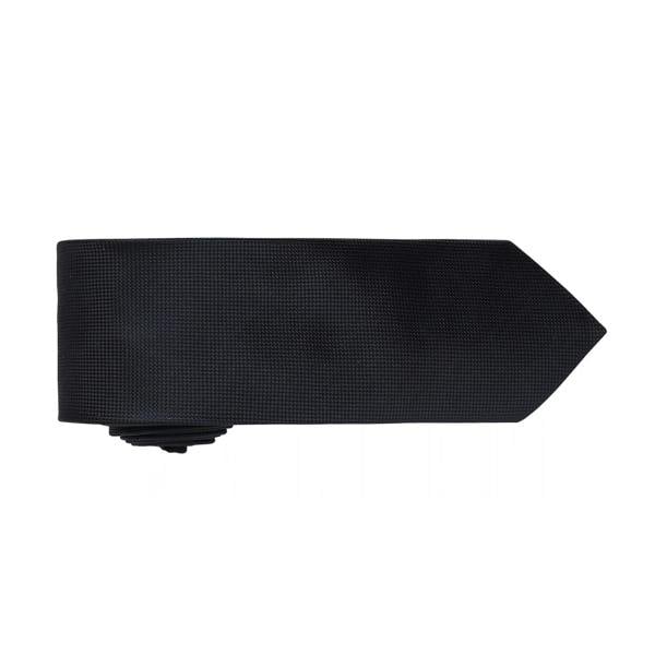Premier Mens Micro Waffle Formal Work Tie (Pack of 2) - Black