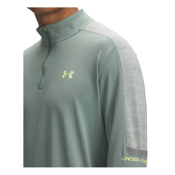 Under Armour Mens Technical Long-Sleeved Running Sweatshirt - Green - 