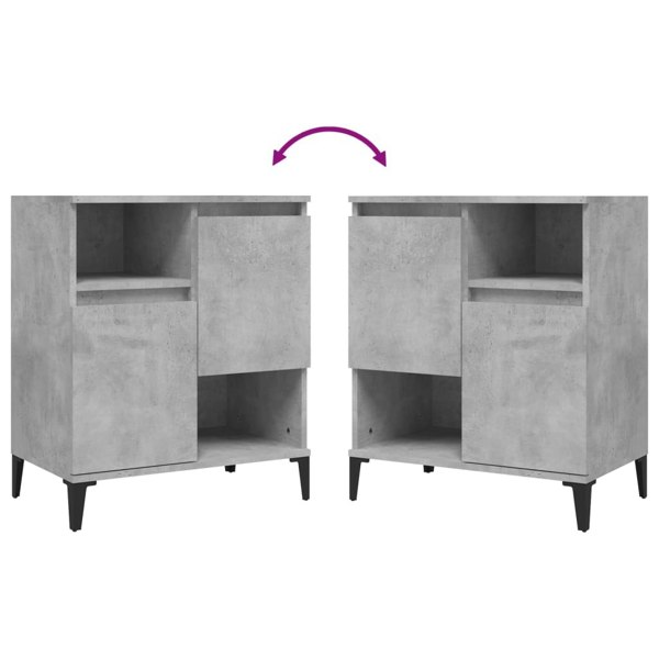 Berkfield Sideboard Concrete Grey 60x35x70 cm Engineered Wood