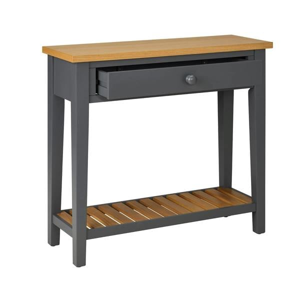 Statement Furniture Ludlow Slate Grey Console Table with Storage