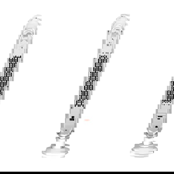 2ft H White Digital PTC Ceramic Heater with Remote Control Freestanding Patio Heaters Living and Home