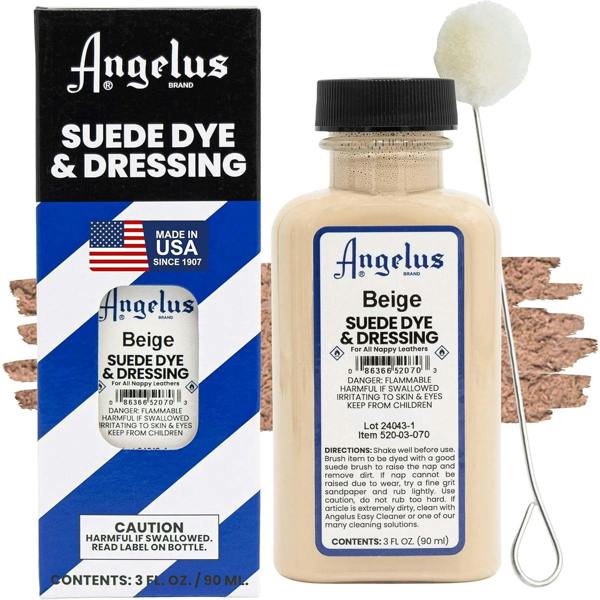 Angelus Suede Dye and Dressing - Restore and Protect Delicate Suede 3oz