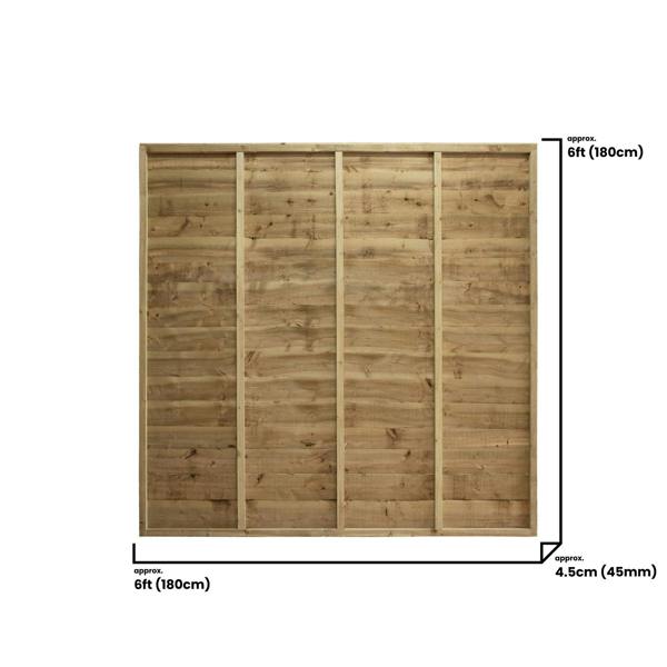 [amazon variation] fence panel premier lap [w.6ft x h.1-6ft] 5