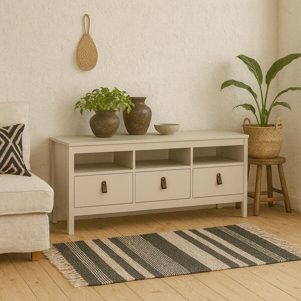 Wyld Haus Wildberry TV Unit 3 Drawers in Cashmere