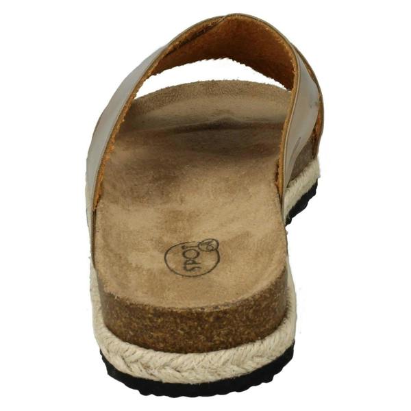 Spot On Ladies Spot On Cross Over Strap Mules