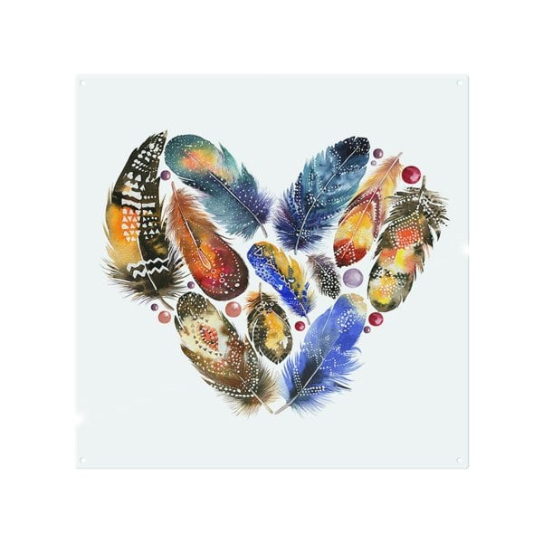 Benjamin Tate Design Boho Tribal Heart Splash Back