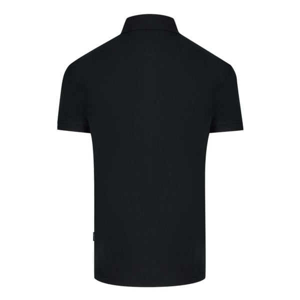 Aquascutum Aldis Brand London Logo Polo Shirt - Black