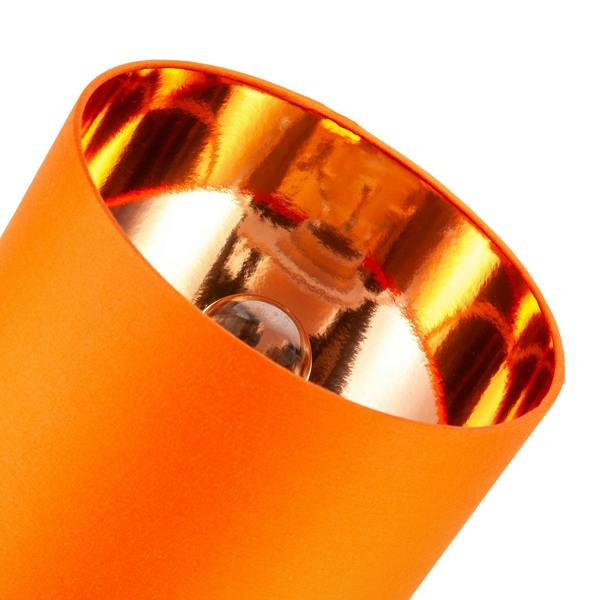 Contemporary Vivid Orange Cotton 12" Table Base or Pendant Lamp Shade Image 4
