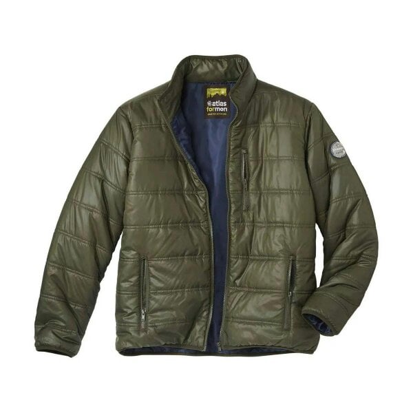 Atlas For Men Mens Lightweight Water Repellent Puffer Jacket - Khaki
