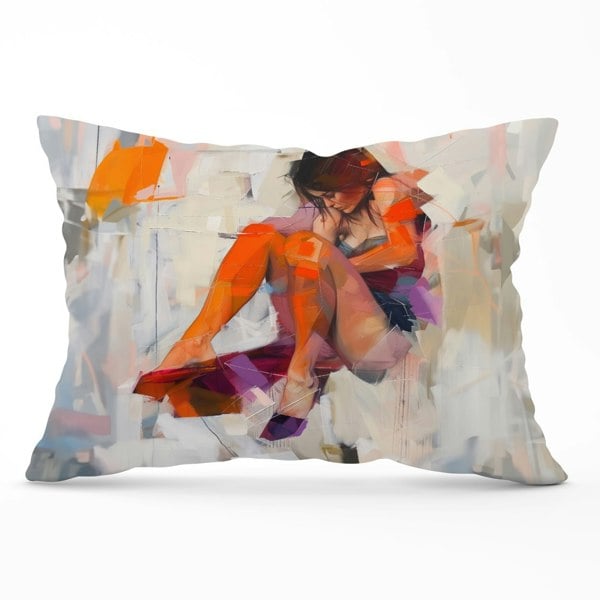 Warren Reed Poised In Reflection Cushions