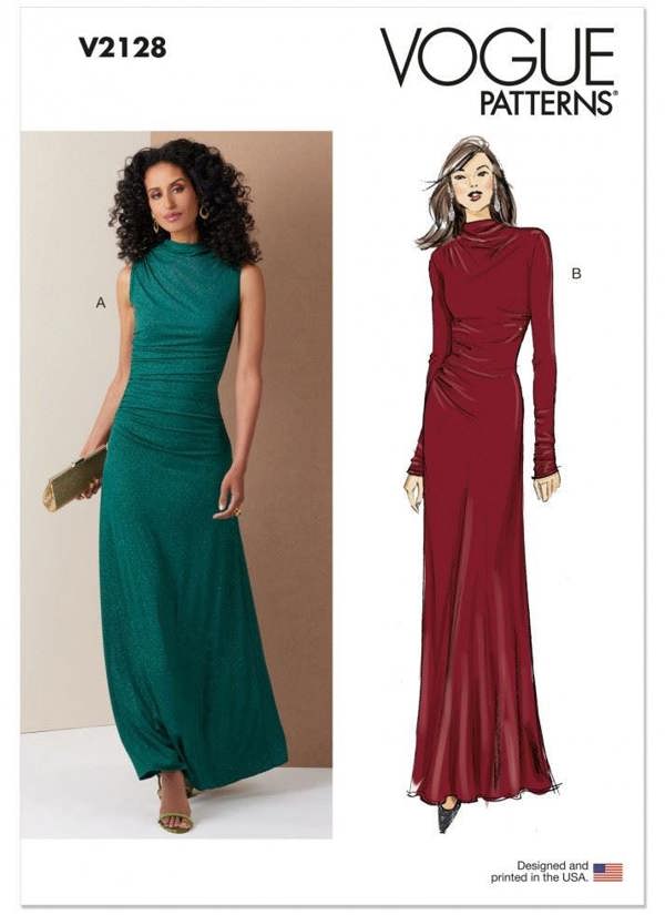 Vogue Sewing Pattern 2128, Dresses for Women, B5 (8-10-12-14-16) - Easy