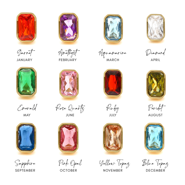 Say It With April Diamond Birthstone Earrings - Silver Plated