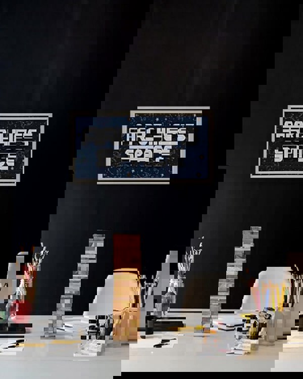 Personalised Space Wall Art for Kids - Framed Print with Name