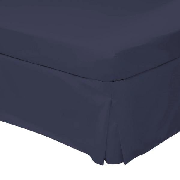 Belledorm Easycare Percale Platform Valance - Navy - 