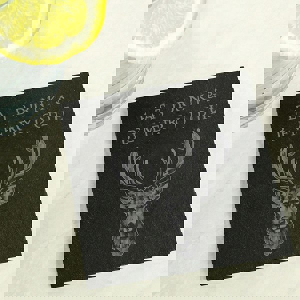 Personalised Memento Company Personalised Stag Slate Coaster