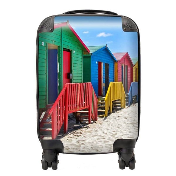 Warren Reed Beach Huts At Muizenberg Beach Suitcase