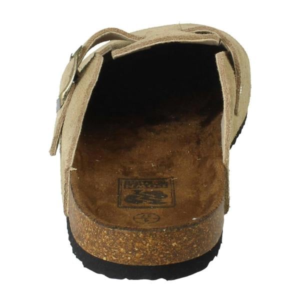 Down to Earth Ladies Down To Earth Buckle Detailed Slip On Mule Sandals F80591