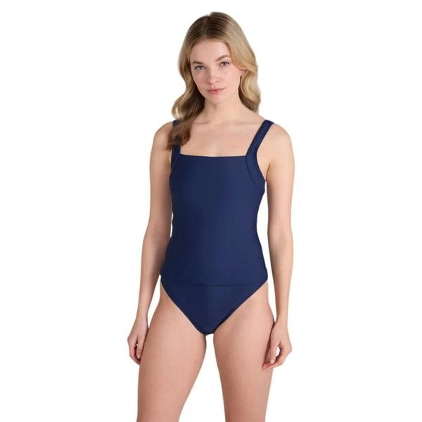Animal Womens/Ladies Plain Tankini Top - Navy - 