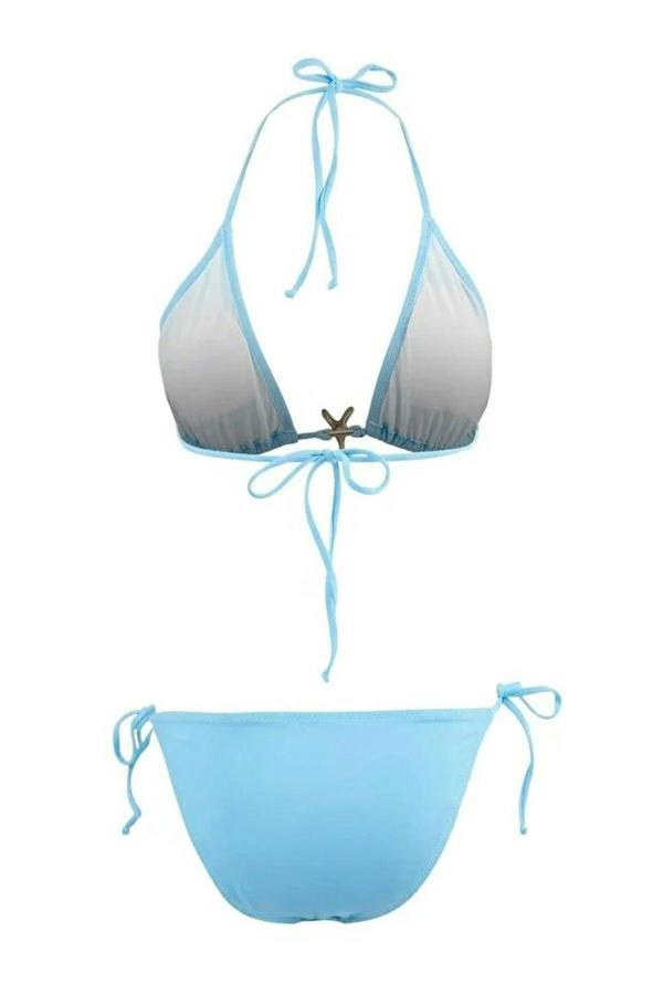 WOVCOR Triangle Covered Premium Star Accessory Regular Bikini Set
