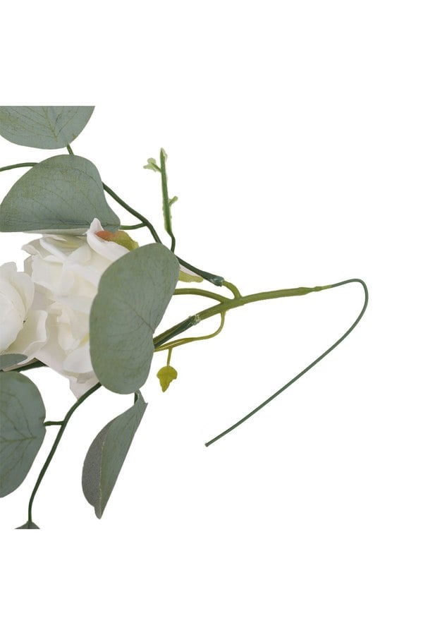 Living and Home 185cm Artificial Rose Eucalyptus Garland Vine Wall Hanging Decor