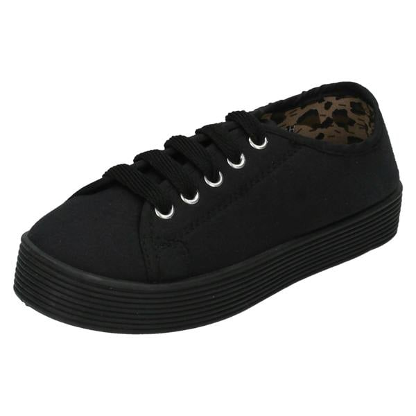 Spot On Girls Spot On Chunky Sole Casual Pumps