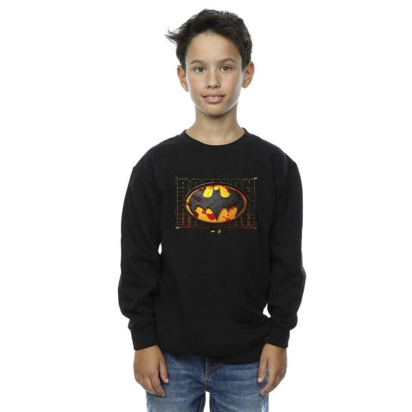 DC Comics Boys The Flash Batman Red Splatter Sweatshirt - Black