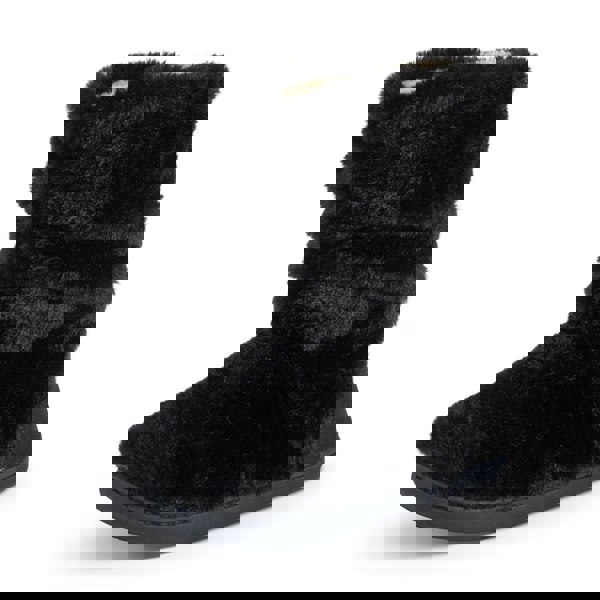 VIVA Polar Women's Fluffy Slipper Boots Memory Foam Anti-Slip Rubber Sole