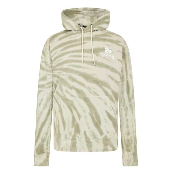 Money Mens Tie Dye Hoodie - Castle Grey - 