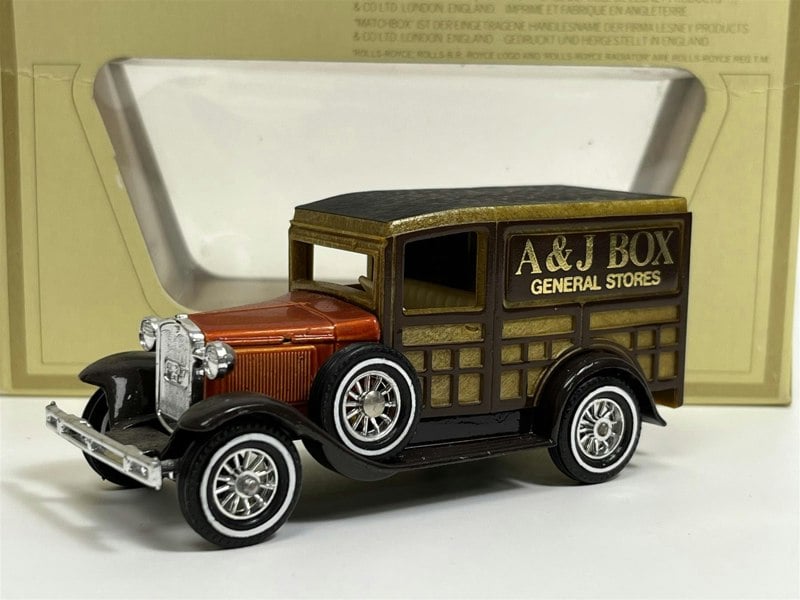 MCSlots Ford A 1930 A & J Box General Stores 1:40 Scale Models of Yesteryear Matchbox Y21D S7