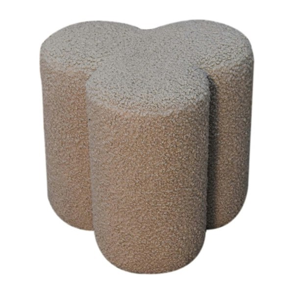 Artisan Furniture Mud Boucle Clover Footstool