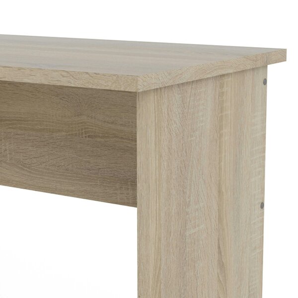 Wyld Haus Billabong Natural Oak Wood Office Desk 3 White Drawers