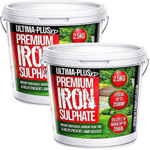 Ultima Plus XP ULTIMA-PLUS XP Premium Iron Sulphate - Greens Grass and Hardens Turf Makes up to 1000L & Covers up to 1000m2(5kg)