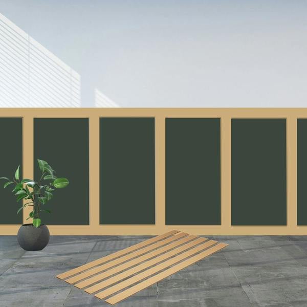 Groundlevel 6pcs MDF Wall Panel Kit W115 x H115cm | Pre-Cut, Ready To Fit