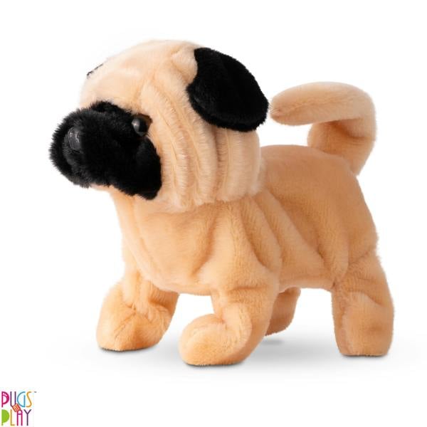 Pugs at Play Peanut Interactive Walking Dog Plush Toy