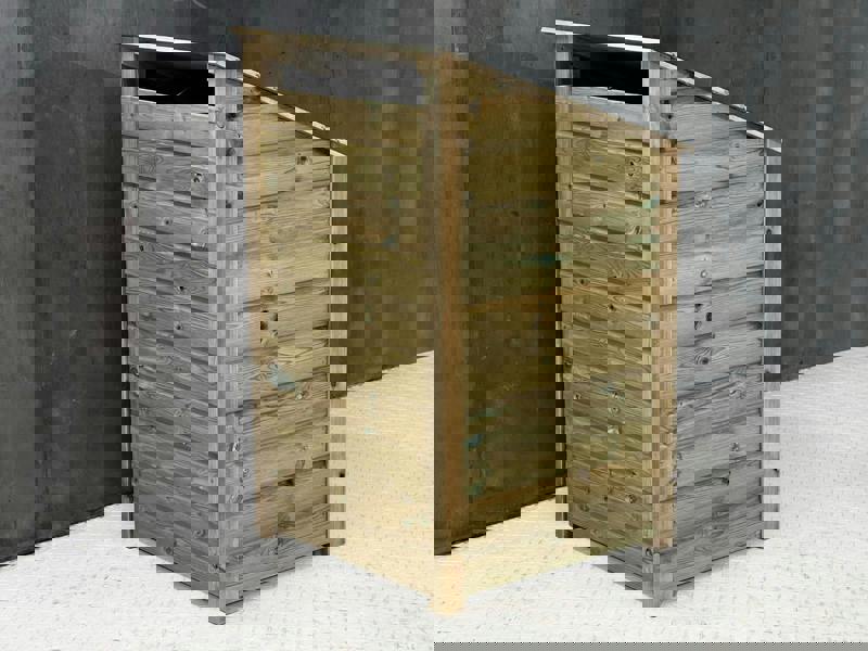 Arbor Garden Solutions Wooden Premium Tongue/Groove Log Store (W-79cm, H-126cm or H-180cm, D-88cm)