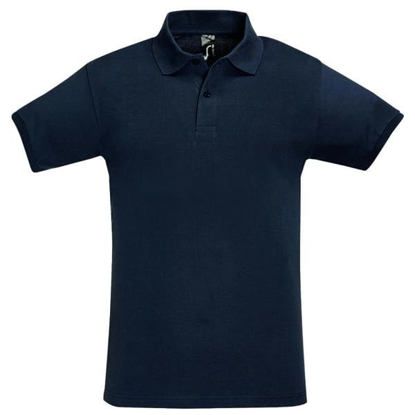 SOLS Mens Perfect Pique Short Sleeve Polo Shirt - French Navy