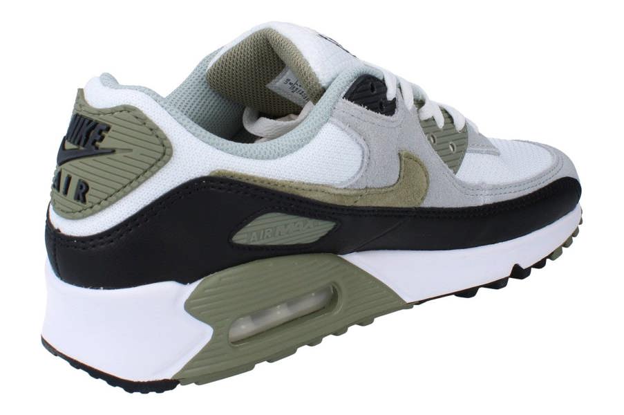 Nike Air Max 90 Mens Trainers Dm0029 Shoes  121 - Summit White Silver Sage 121 - Photo 2