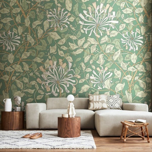 Origin Murals Honeysuckle - Soft Jade