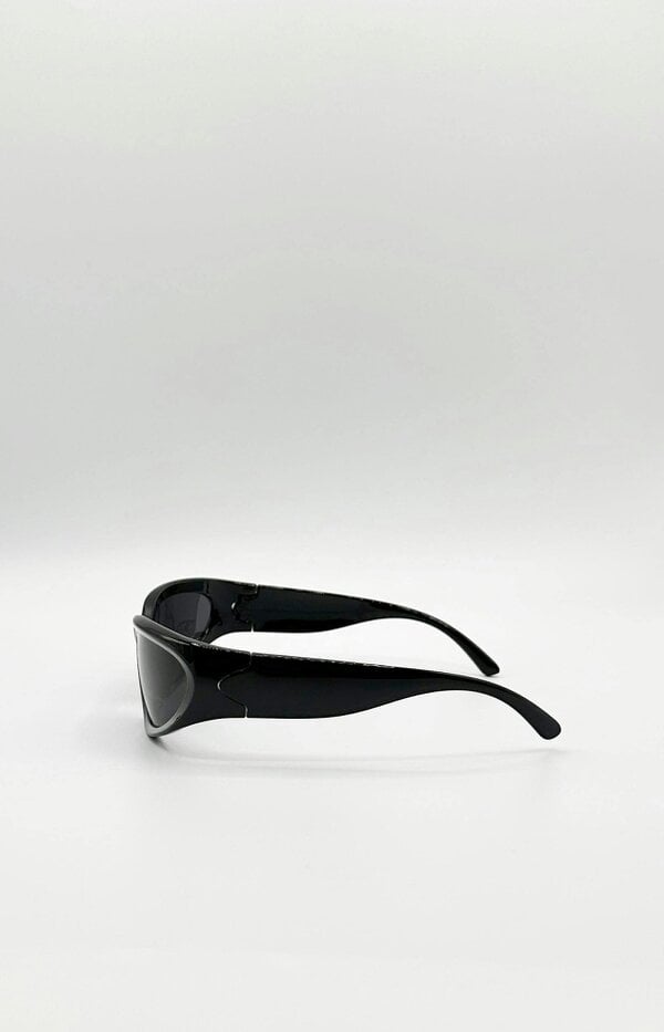 SVNX Racer Style Sunglasses with Black Lenses