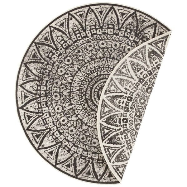 The Rugs Outdoor-Indoor Reversible Round Rug: Versatility