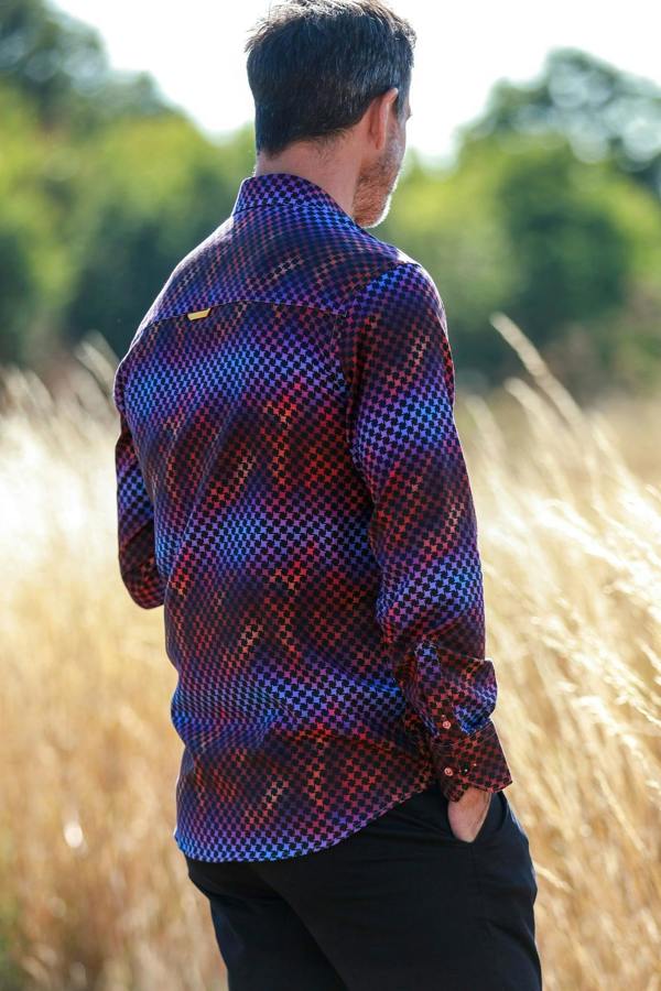 NEON DISCO PRINT SHIRT - Claudio Lugli Shirts