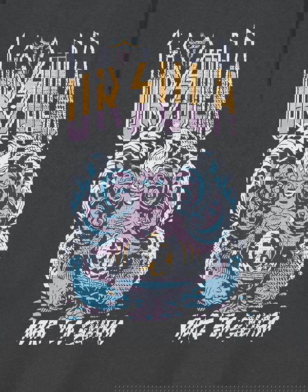 Disney Villains Womens Grey Ursula Short Sleeved T-Shirt