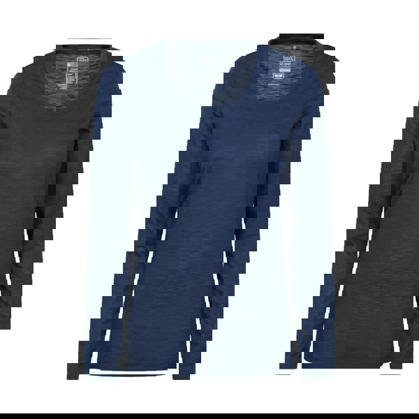 Mountain Warehouse Women's Agra Slub Long-Sleeved Top - Navy