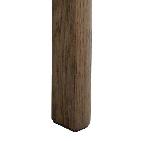 Wyld Haus Cork Warm Wood Square Side Table with Black Frame