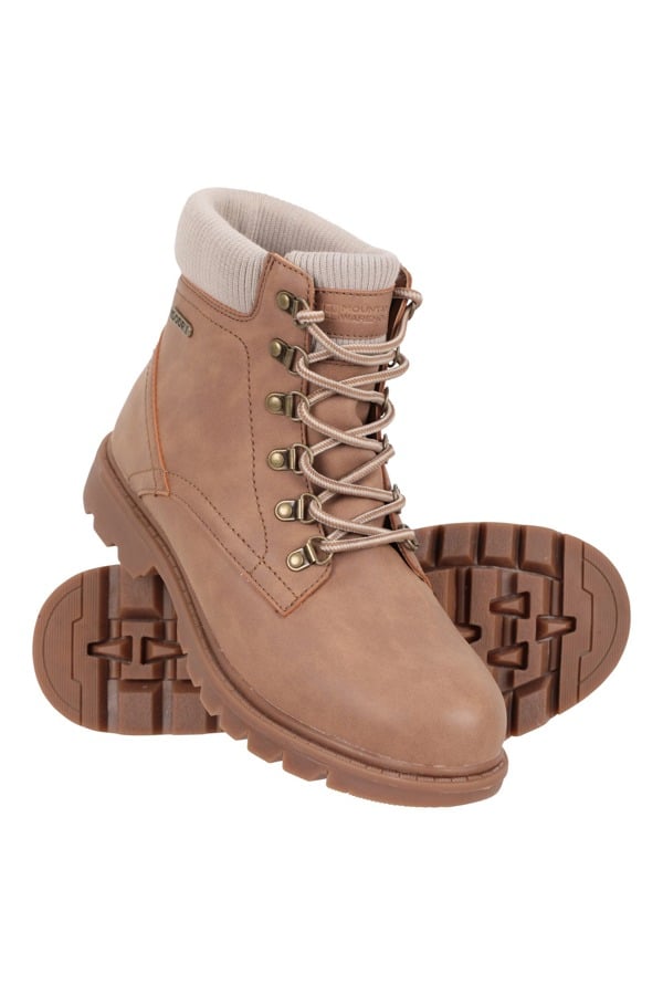 Mountain Warehouse Vienna Womens Casual Waterproof Boots - Light Brown