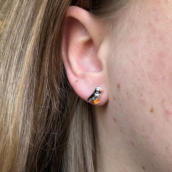 Reeves & Reeves Puffin Stud Earrings